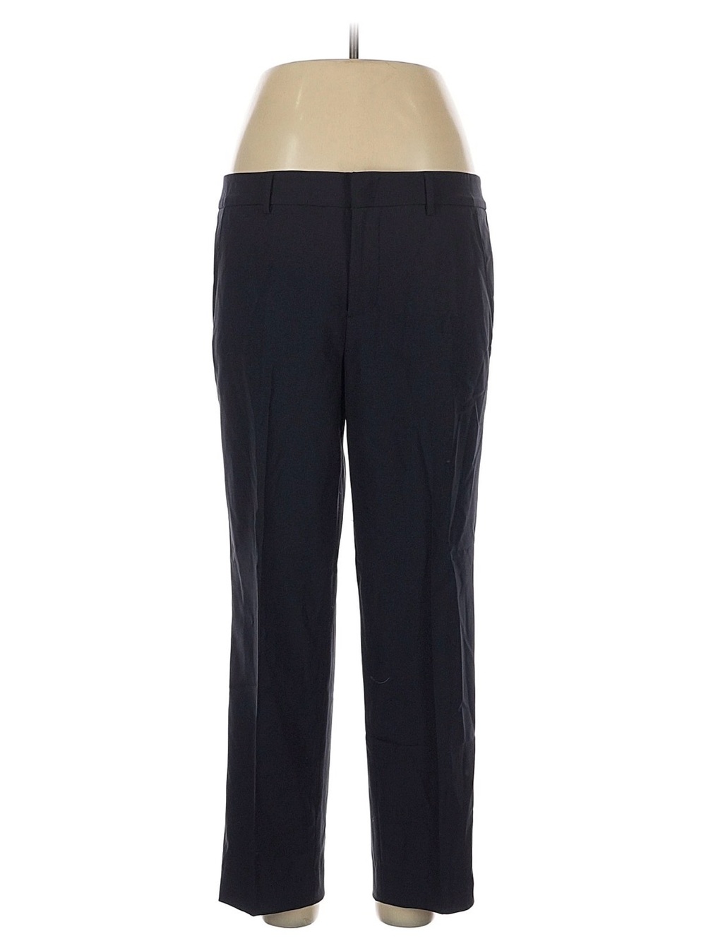 Vince Black Cropped Straight-Leg Ankle Pants